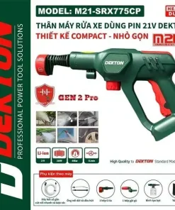 Máy xịt rửa dùng pin 21V Dekton M21-SRX775
