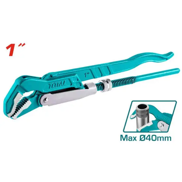 Mỏ lết kiểu thụy điển 45 độ Total THT172013 1 inch