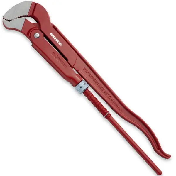 Mỏ lết răng ELORA 68SN, ngàm cong chữ S, 3 vị trí kẹp phôi