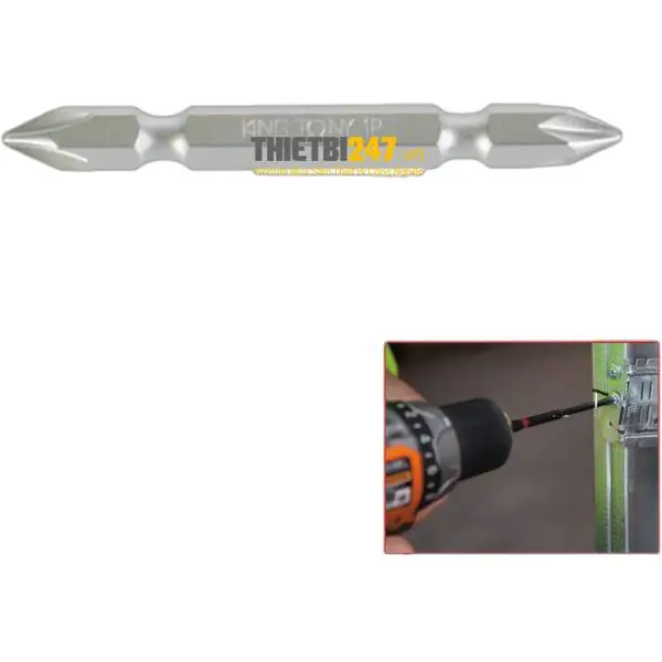 Mũi bắn vít kingtony 136502P 2x65mm 4 cạnh có nam châm