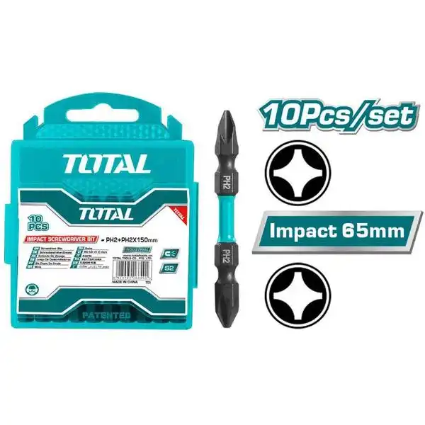 Mũi bắt vít hai đầu (có nam châm hít) TACIM16PH233 TOTAL