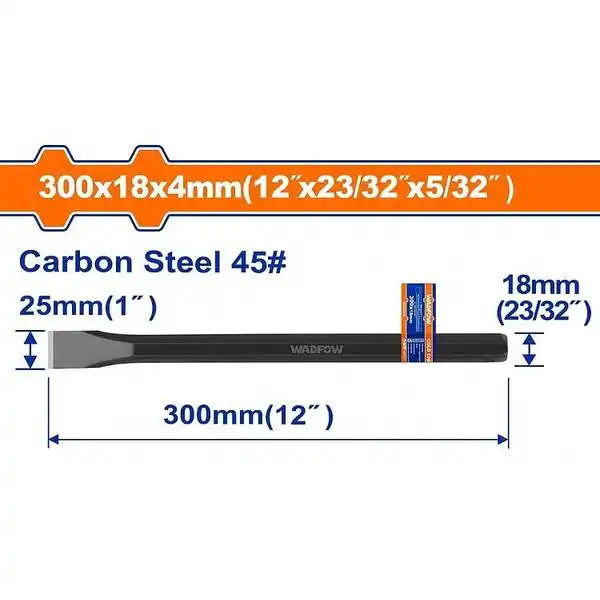 Mũi Đục Dẹp Nguội 25X18X300Mm WCC0301 WADFOW