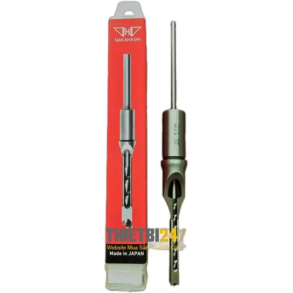 Mũi đục mộng vuông nhật 6mm Nakahashi