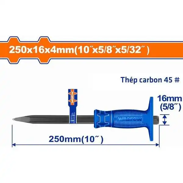 Mũi Đục Nhọn Bê Tông 4X16X250Mm WCC1303 WADFOW