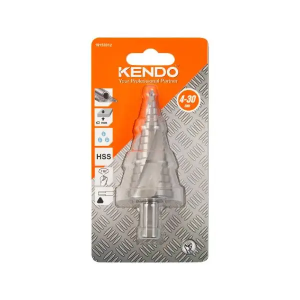 Mũi khoan bước rãnh xoắn 4-30 x 10 x 100mm bằng HSS M2 Kendo 19153012