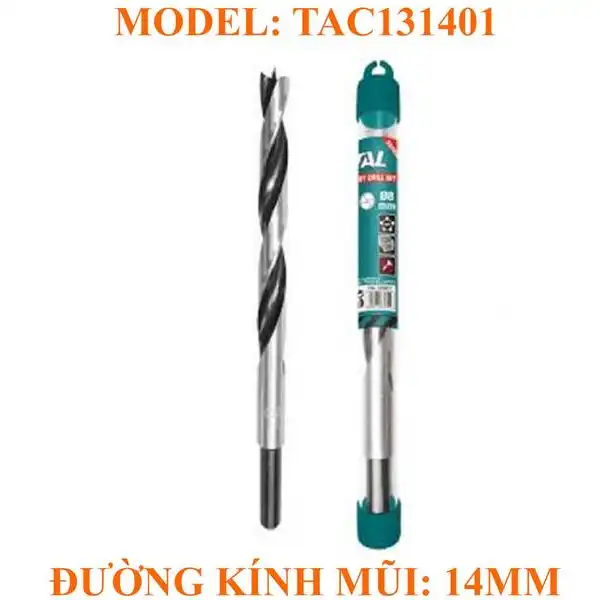 Mũi khoan gỗ 14mm TAC131401 TOTAL