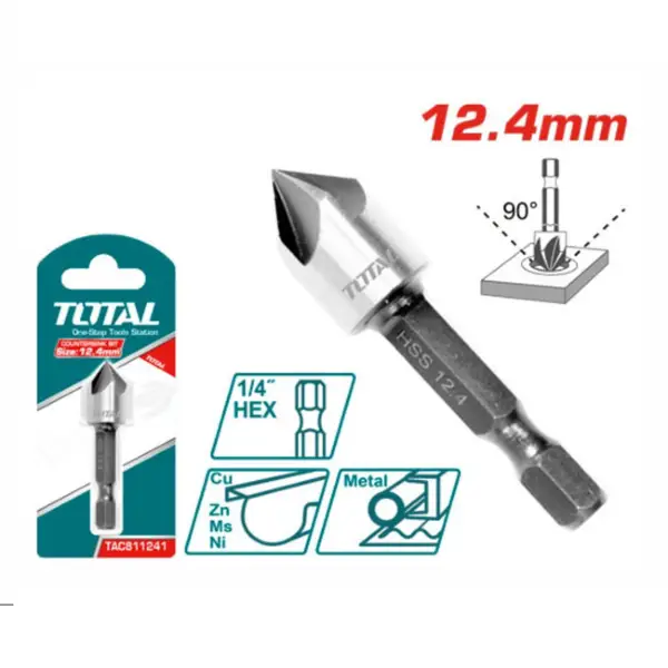 Mũi khoan góc 12.4mm Total TAC811241