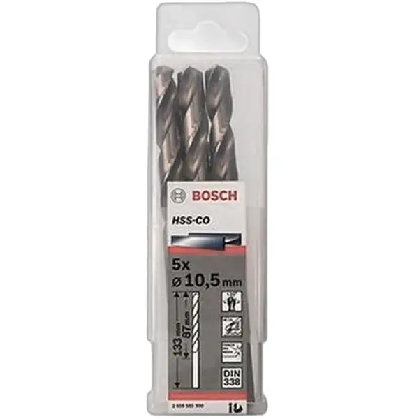 MŨI KHOAN INOX HSS-CO 10.2MM BOSCH 2608585899 (HỘP 5 MŨI)