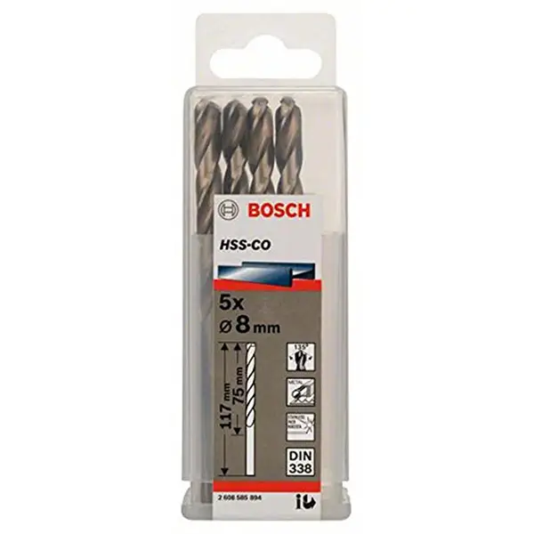 Mũi khoan INOX HSS-Co Bosch 2608585894 8mm