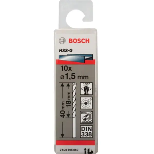 Mũi khoan sắt HSS 1-16mm Bosch
