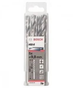 Mũi khoan sắt HSS-G 9.8mm (hộp 5 mũi) Bosch 2608595338