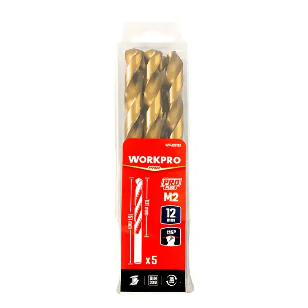 Mũi khoan xoắn HSS-G M2 4.2mm (1 bộ = 10 cái) Workpro WP400170