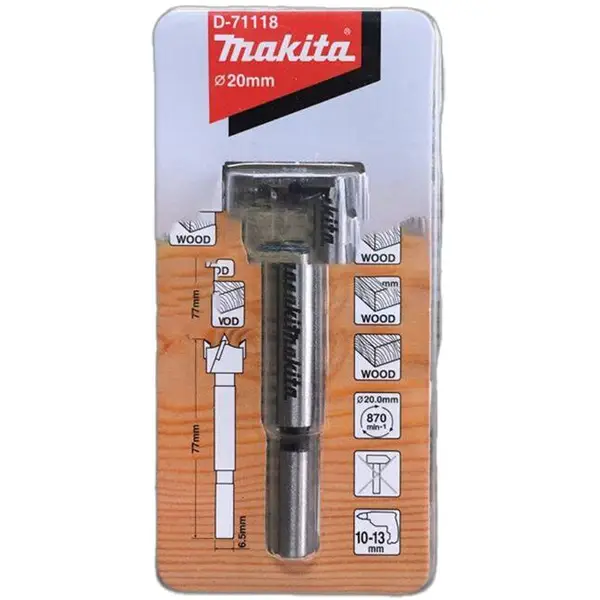MŨI KHOÉT GỖ 20 MM X 77MM MAKITA D-71118