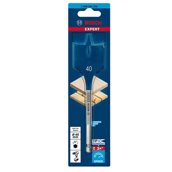 Mũi khoét gỗ đuôi cá SELFCUT 40mm Bosch 2608900330