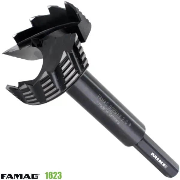 Mũi khoét gỗ FAMAG 1623, chuôi lục giác, Forstner Bit, Bormax 2.0