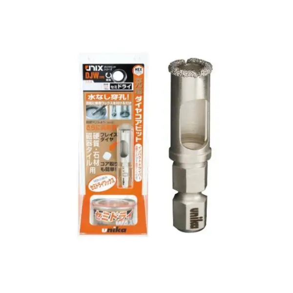 Mũi khoét lỗ gạch cứng 6mm chuôi lục giác Unika DJW6.0x60S