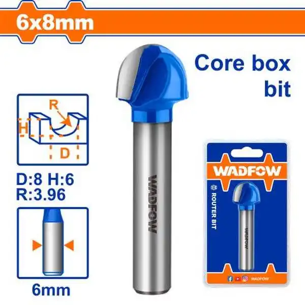 Mũi Phay Gỗ Đầu Tròn 6X6X8Mm WRG8402 WADFOW