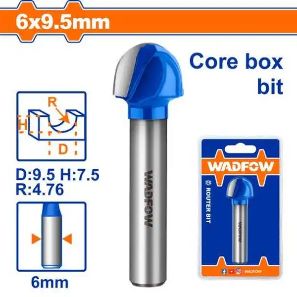 Mũi Phay Gỗ Đầu Tròn 6X6X9.5Mm WRG8403 WADFOW