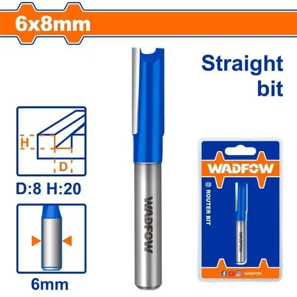 Mũi Phay Gỗ Thẳng 6X8Mm WRG1402 WADFOW