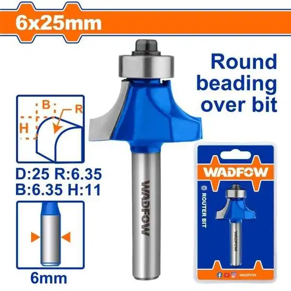 Mũi Phay Gỗ Vát Mép 6X6X25Mm WRG6405 WADFOW