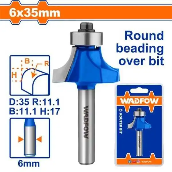 Mũi Phay Gỗ Vát Mép 6X6X35Mm WRG6408 WADFOW