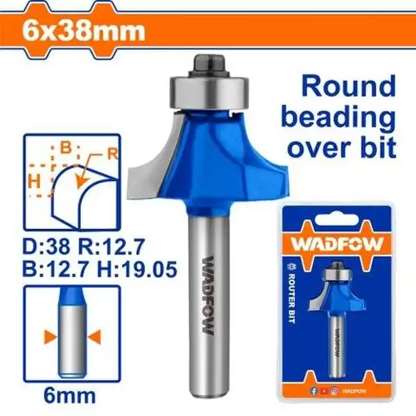 Mũi Phay Gỗ Vát Mép 6X6X38Mm WRG6409 WADFOW