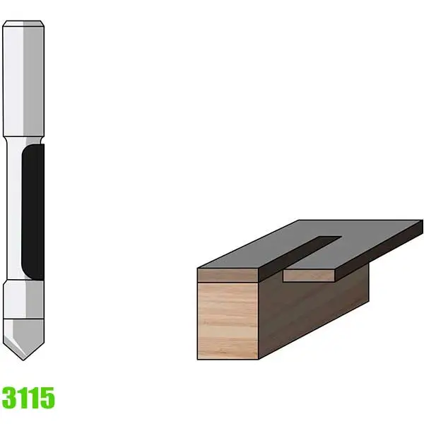 Mũi phay phẳng kết hợp khoan để tạo lỗ mở FAMAG 3115