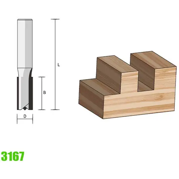 Mũi phay rãnh FAMAG 3167, tạo rãnh đơn ghép ván sâu 32mm