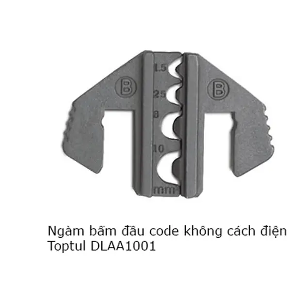 Ngàm bấm đầu code không cách điện TOPTUL DLAA1001