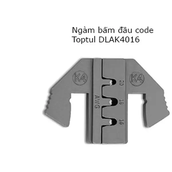 Ngàm bấm đầu code TOPTUL DLAK4016