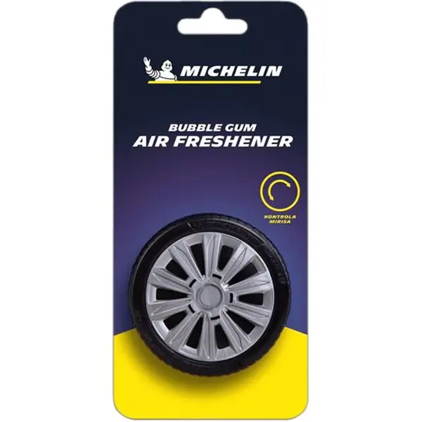 NƯỚC HOA Ô TÔ MICHELIN HÌNH BÁNH XE MÙI BUBBLE GUM 87824 48G