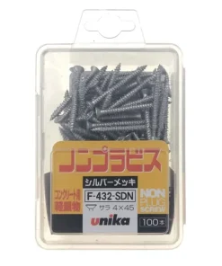Ốc vít bắt tường, bê tông 4.0x32mm đầu bằng Unika F-432-SDN