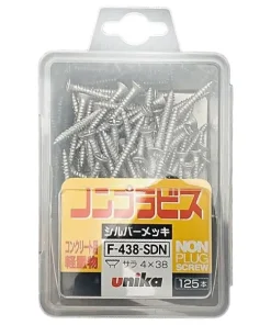 Ốc vít bắt tường, bê tông 4.0x38mm đầu bằng Unika F-438-SDN