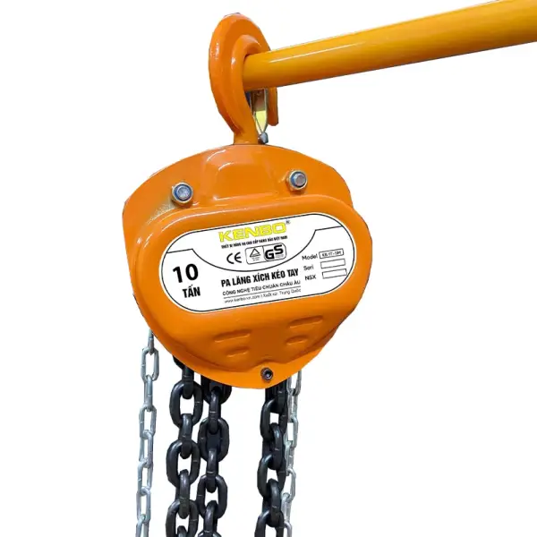 Pa lăng xích kéo tay 10 tấn 5m Kenbo KB 10T-5M