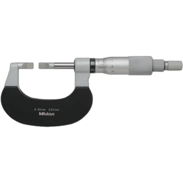 Panme cơ đo rãnh 0-25mm 0.01mm kiểu C Mitutoyo