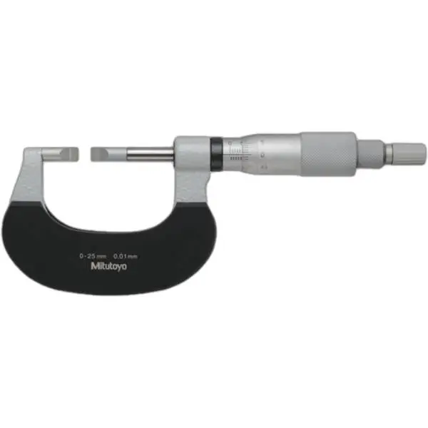 Panme cơ đo rãnh 0-25mm 0.01mm kiểu D Mitutoyo
