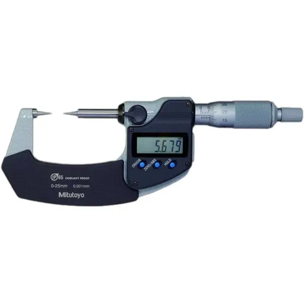 Panme điện tử đầu nhọn 15 độ 0~25mm 0.001mm 342-251-30 Mitutoyo