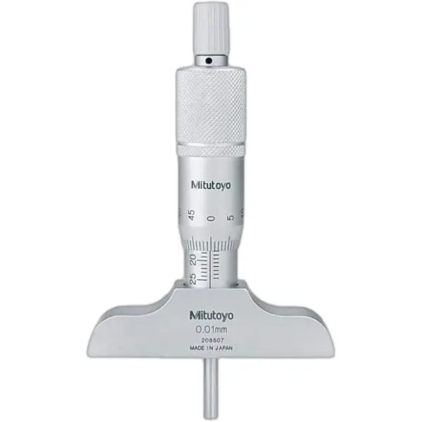 Panme đo sâu Mitutoyo 128-102 0~25mm 0.01mm chân đế đo 101.6mm
