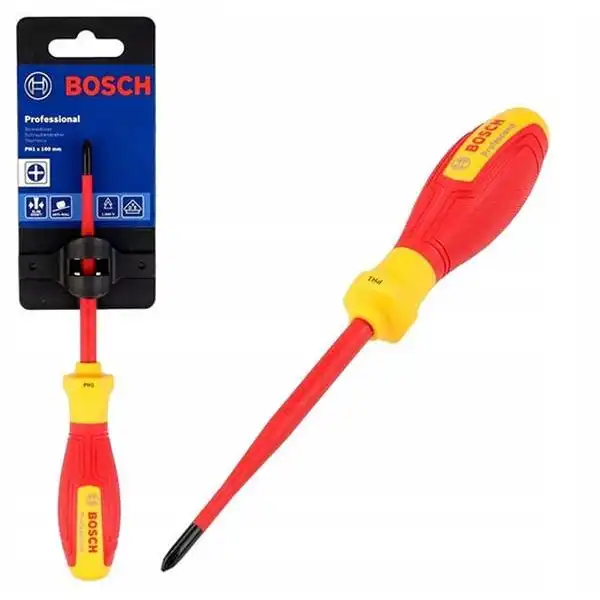 PH2x125mm Tuốc nơ vít bake cách điện 1000V Bosch 1600A02NB9