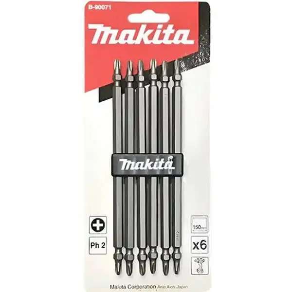 PH2x150mm Bộ mũi vít bake 2 đầu 6 chi tiết Makita B-90071