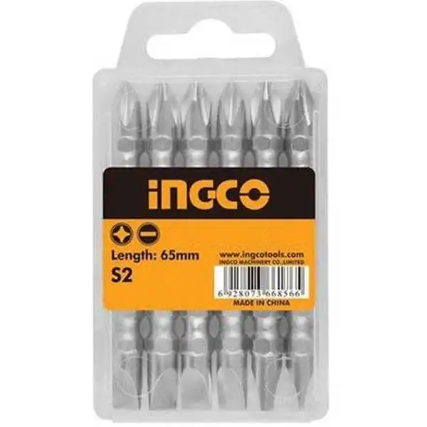 PH2x50mm Bộ mũi vít bake 2 đầu 10 cái INGCO SDB21PH223