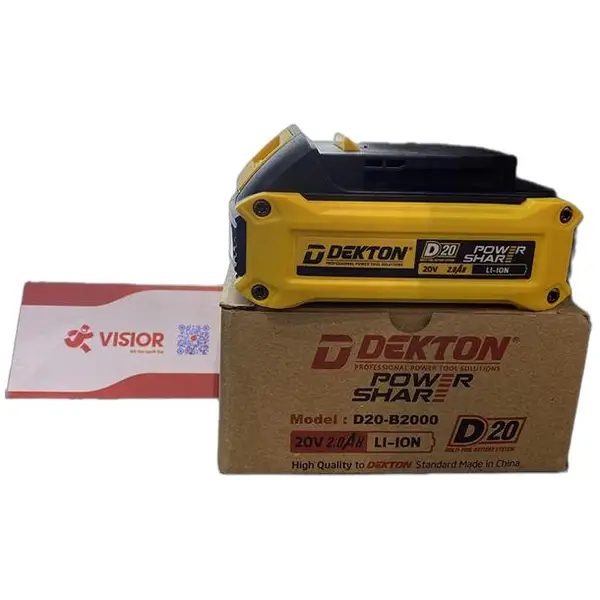 PIN DEKTON 20V 2.0Ah D20-B2000 (Chung chân pin Dewalt)