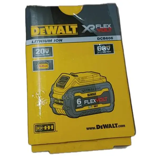 PIN DEWALT FLEXVOLT 20V/ 60V MAX 6AH DCB606-KR