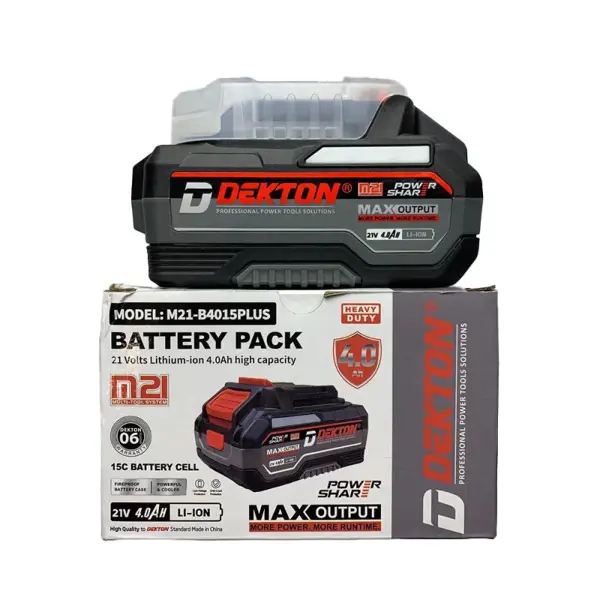 Pin Xám 21V / 4.0Ah Dekton M21-B4015Plus