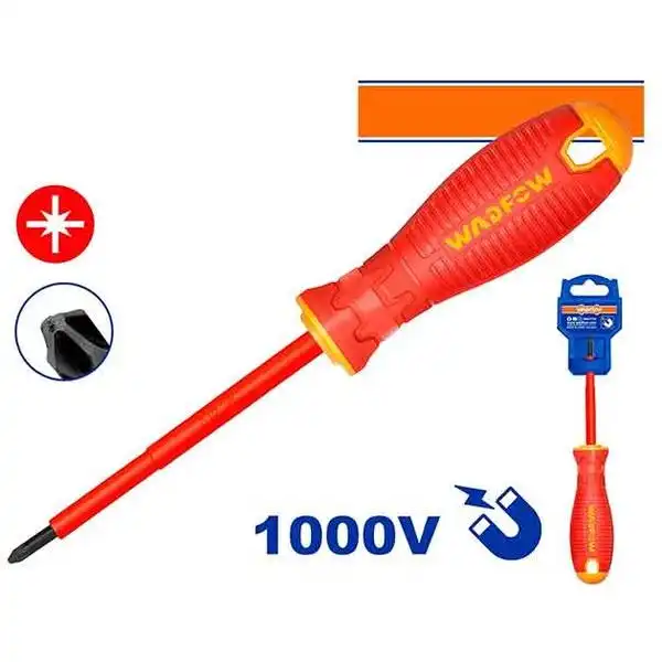 PZ1x80mm Tuốc nơ vít bake hoa thị cách điện Wadfow WSD7273