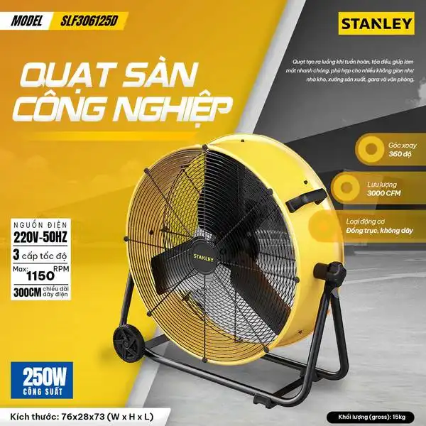 QUẠT CÔNG NGHIỆP STANLEY 24 inch