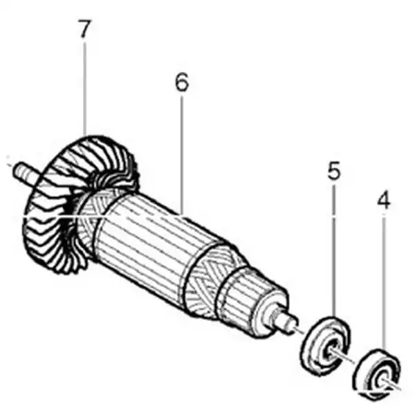 Rotor máy mài góc 9556HN, 9558NH Makita 515613-9