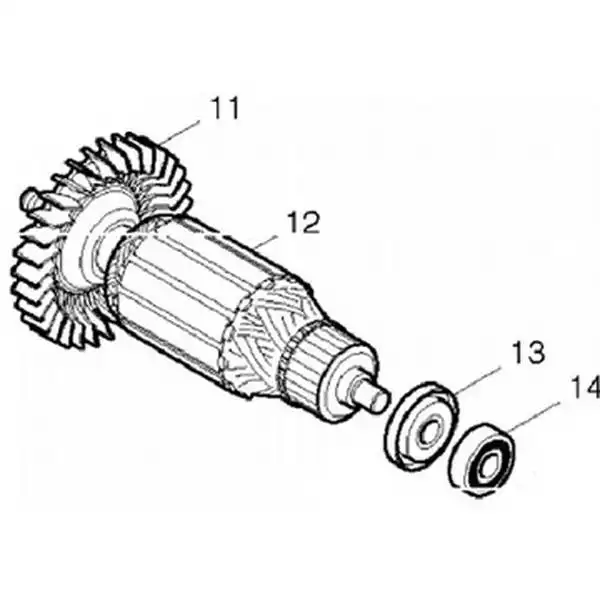 Rotor máy mài góc GA5010, GA5020, GA6010, GA6020 Makita 513703-2