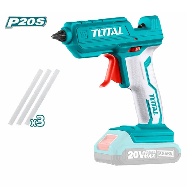 Súng bắn keo dùng pin Lithium 20V Total TGGLI2001 (Chưa Pin & Sạc)
