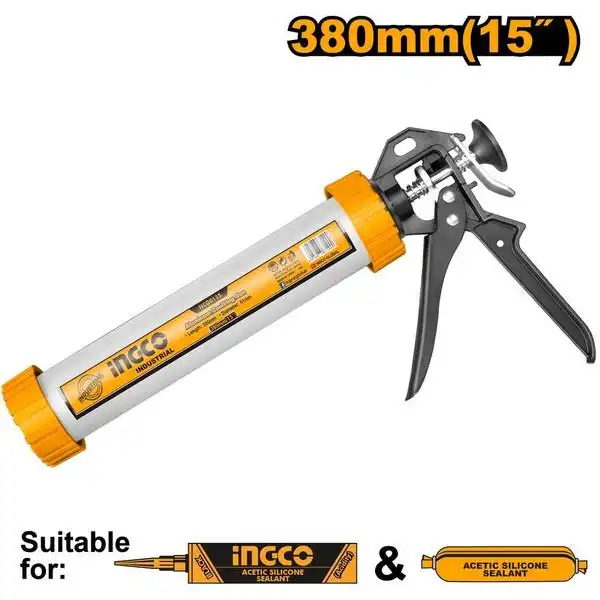 Súng Bơm Silicon Ống Nhôm HCG0115 INGCO